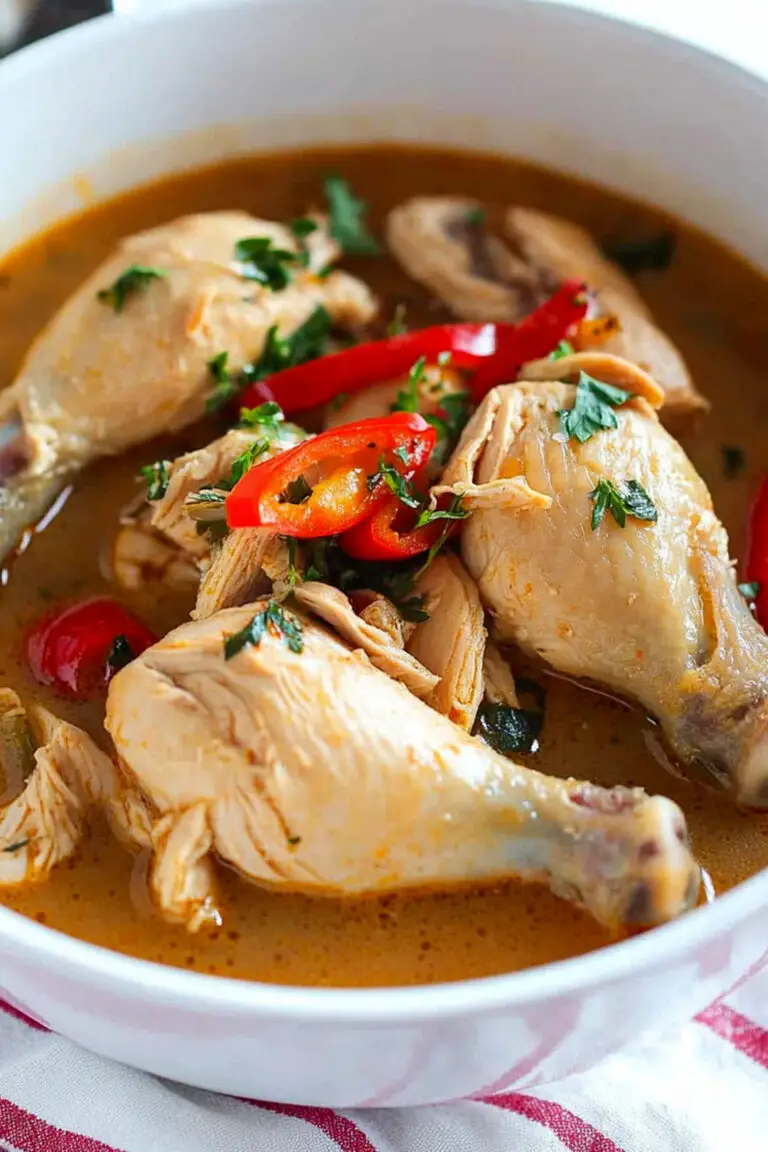 Soupe de Poulet au Poivre