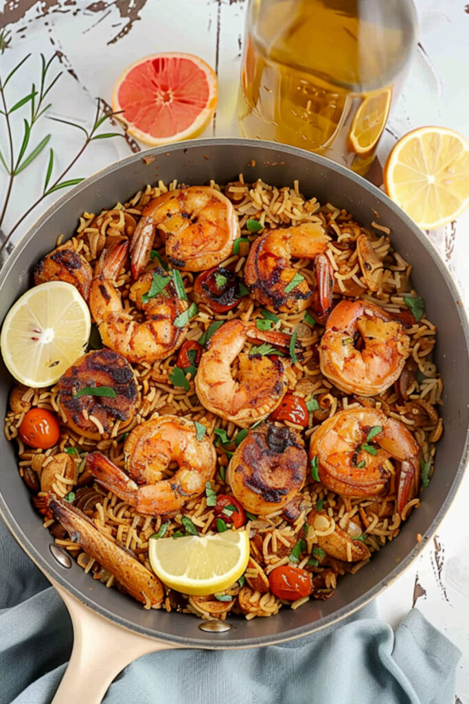 Jambalaya Authentique au Poulet, Crevettes et Saucisse