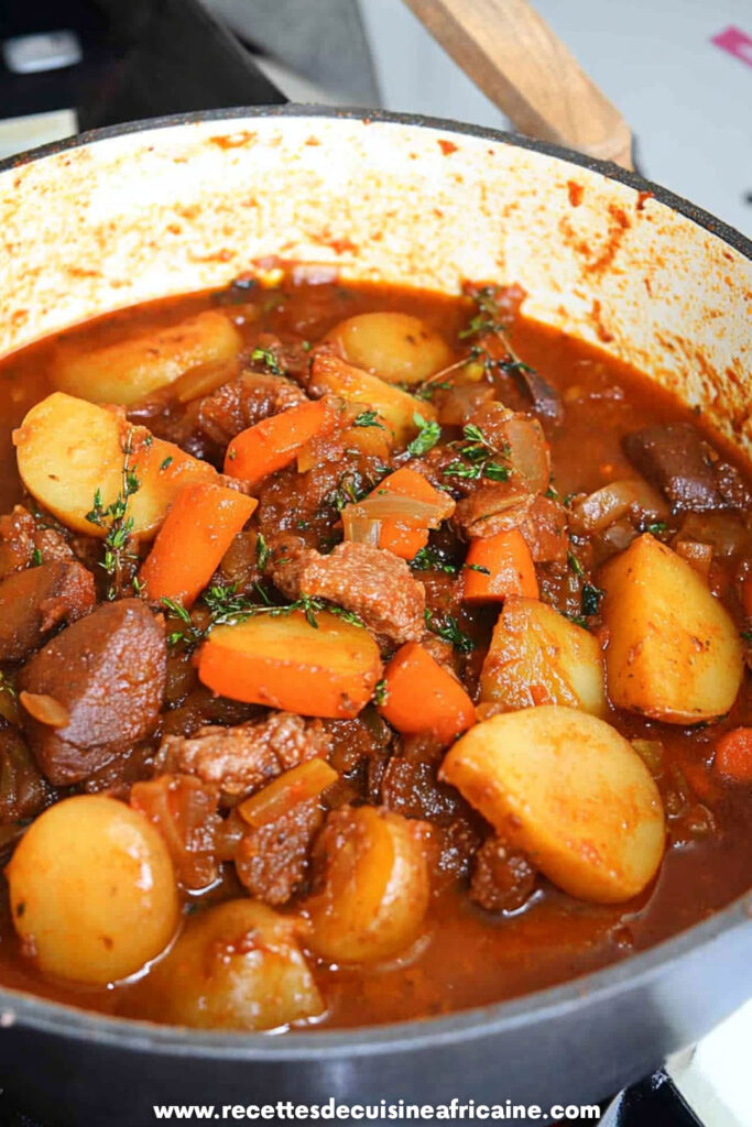 Pommes de Terre Mijotées à l'Africaine