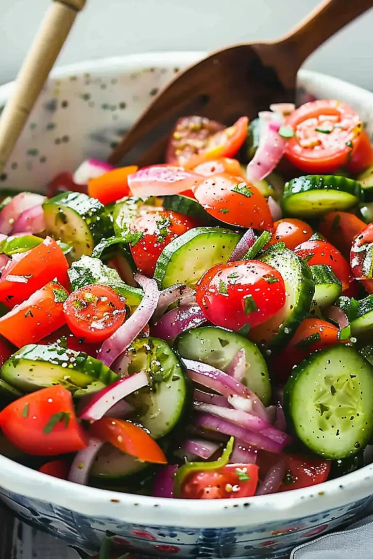 Salade Méditerranéenne de Concombre et Tomate
