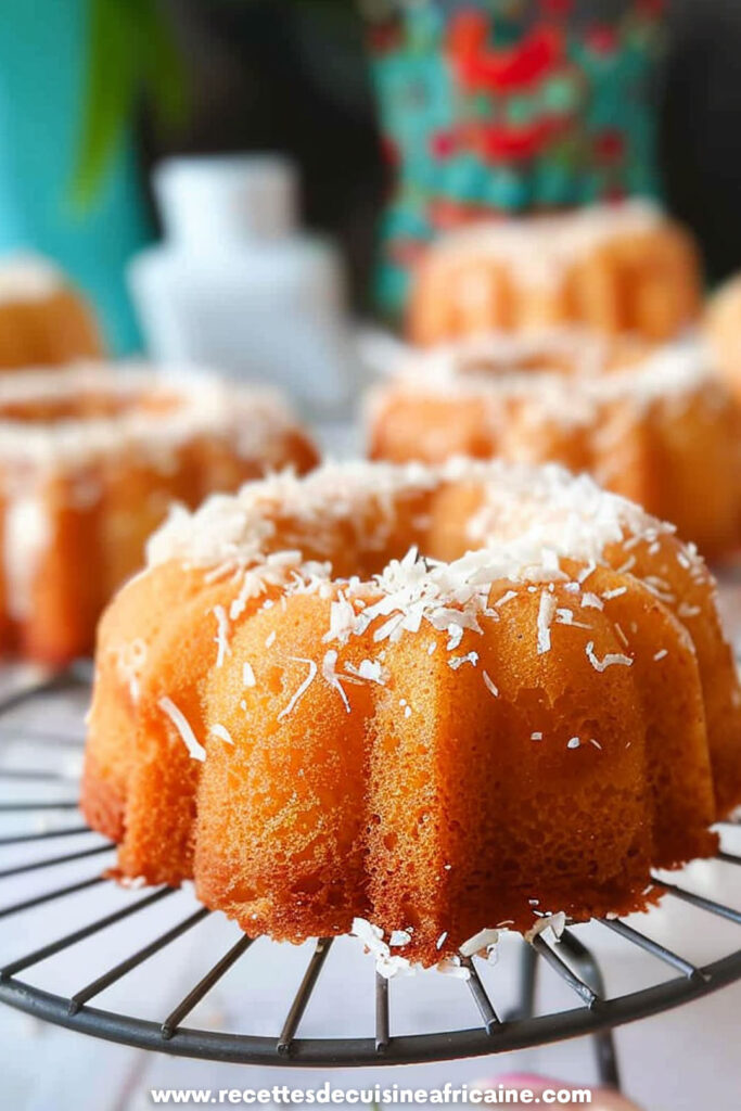 Mini Bundt Cakes à la Noix de Coco