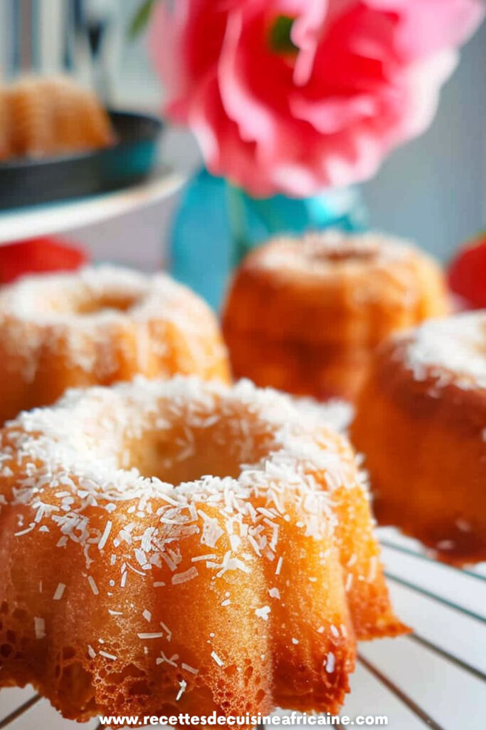 Mini Bundt Cakes à la Noix de Coco