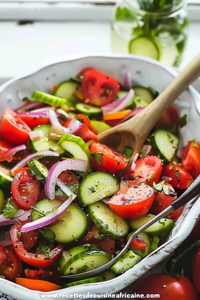 Salade Méditerranéenne de Concombre et Tomate