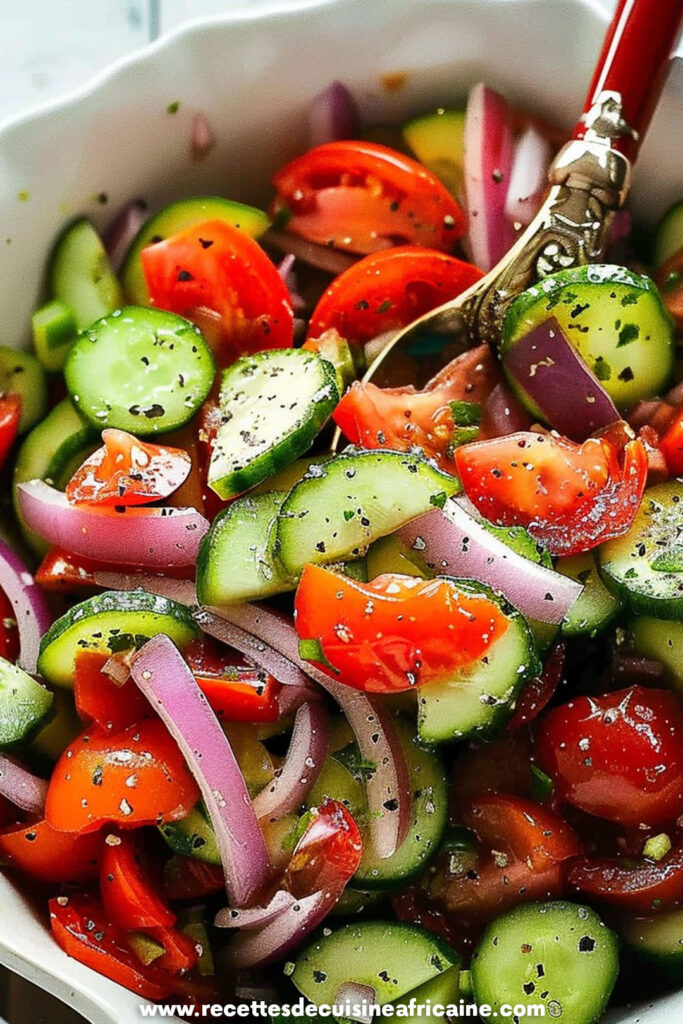 Salade Méditerranéenne de Concombre et Tomate