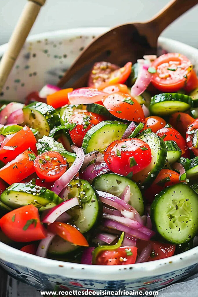 Salade Méditerranéenne de Concombre et Tomate