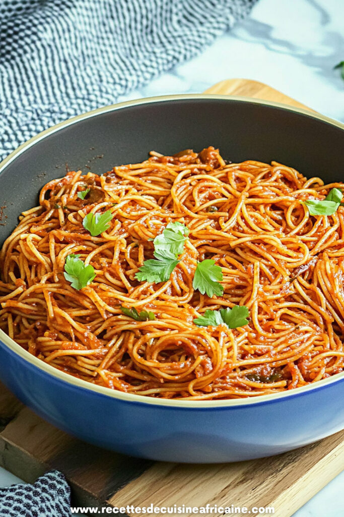 Le spaghetti Jollof 