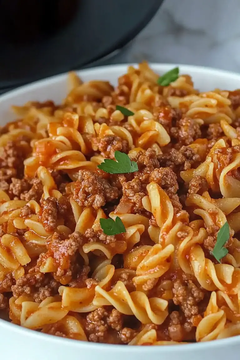 Recette facile et délicieuse de pâtes à la viande hachée