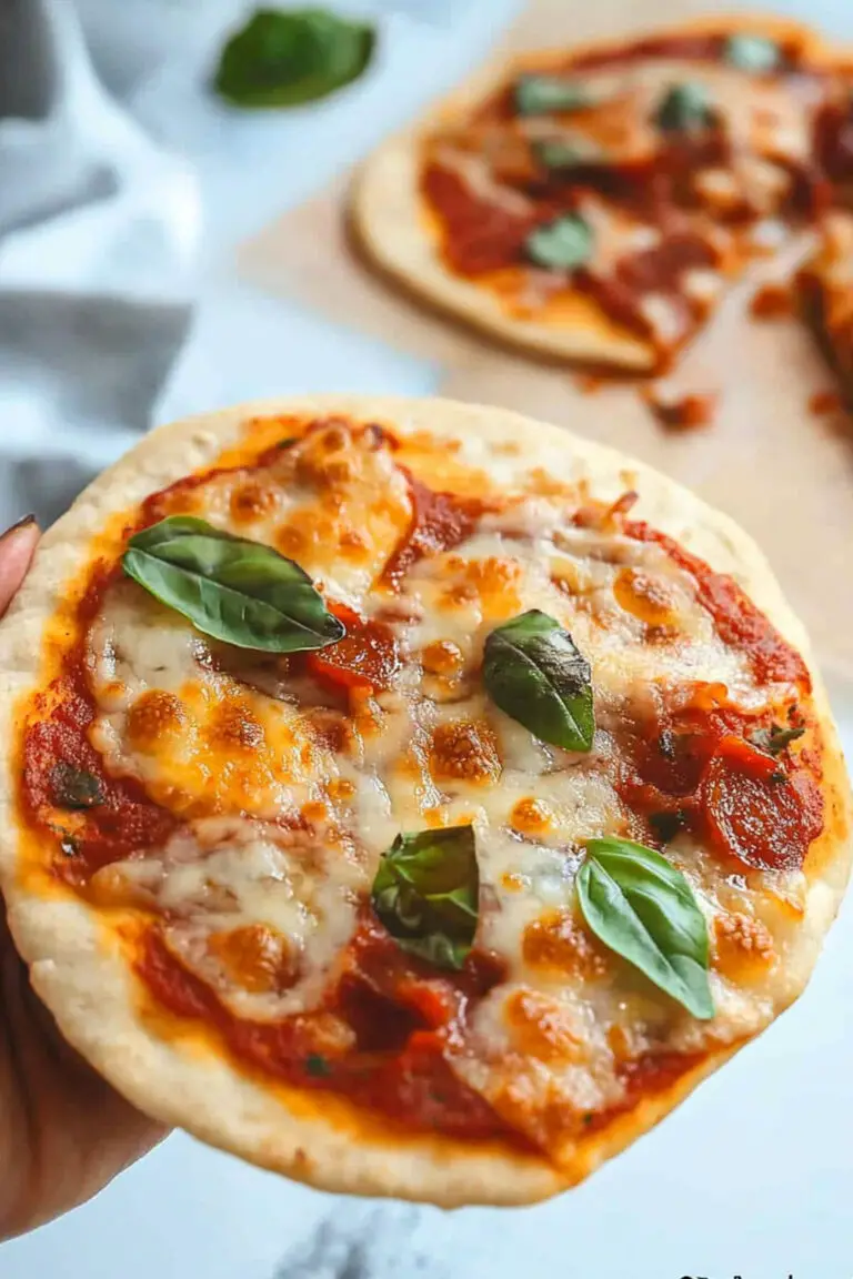 Mini Pizzas sur Pain Pita en 10 Minutes