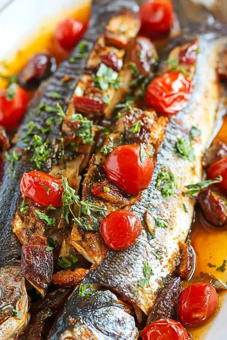 Branzino Méditerranéen au Four