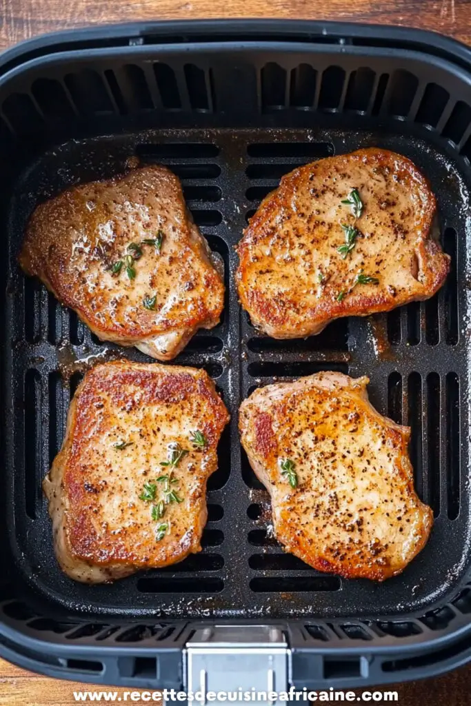 Côtelettes de Porc Fines à la Friteuse à Air