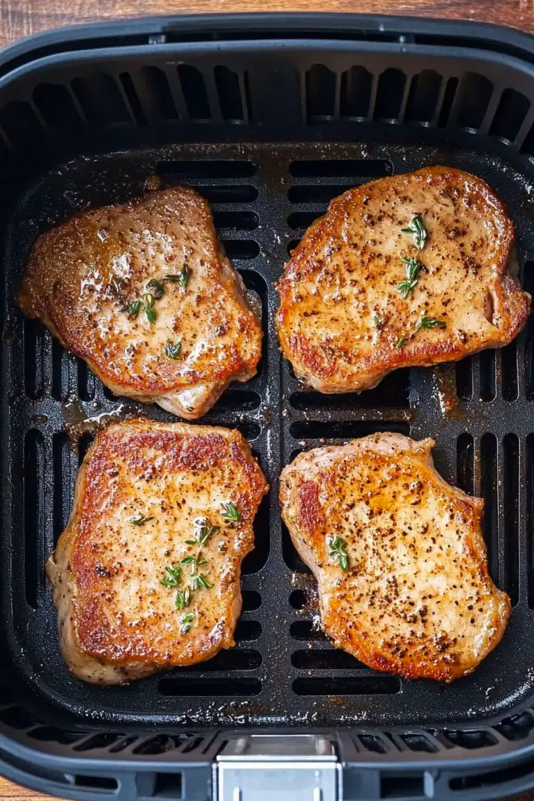 Côtelettes de Porc Fines à la Friteuse à Air