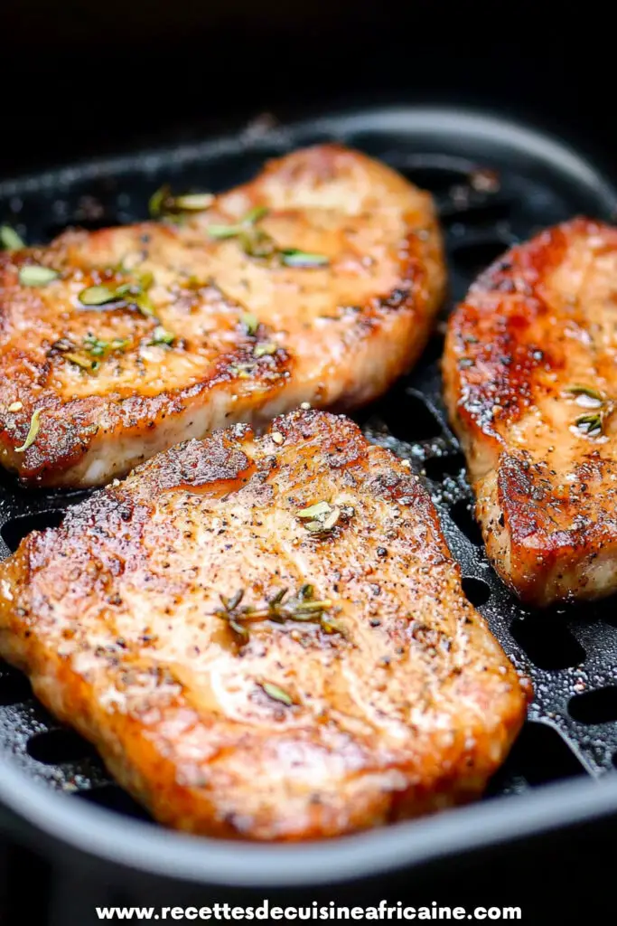 Côtelettes de Porc Fines à la Friteuse à Air