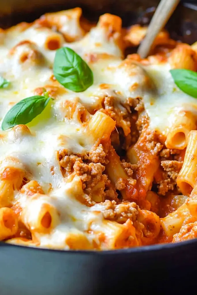 Gratin de Pâtes à la Dinde Hachée