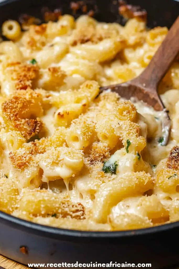 Gratin de Macaroni au Fromage et à la Dinde