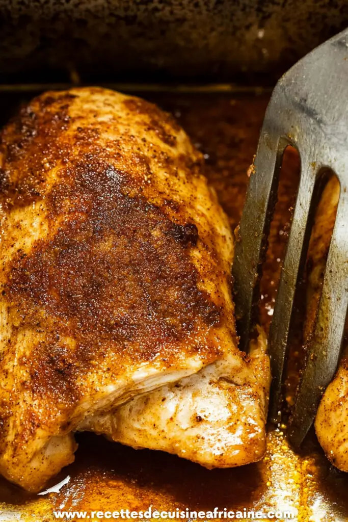 Poitrine de poulet shawarma au four