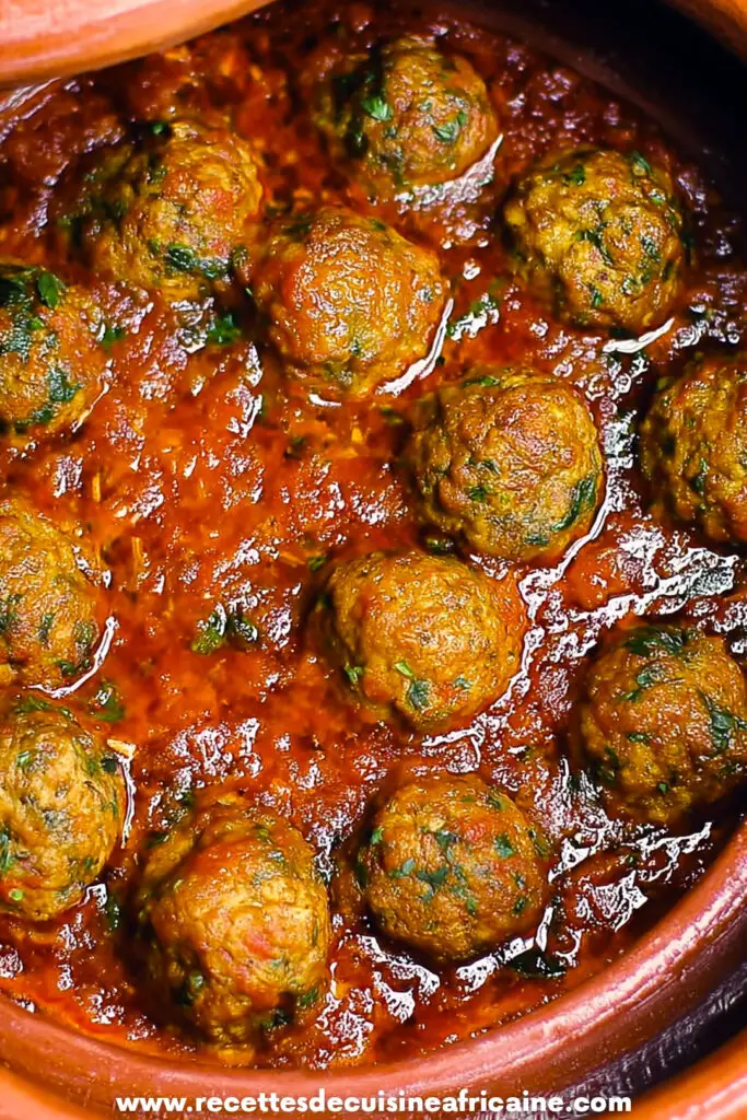 TAJINE DE BOULETTES DE VIANDE